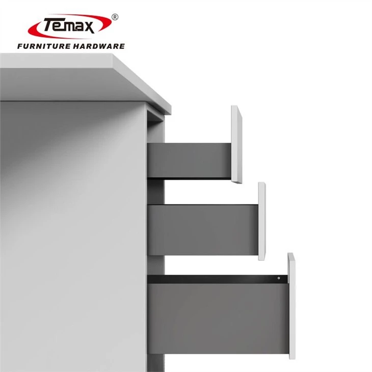 Ultra Thin Slim Metal Box Drawer Slide Use To Kitchen Cabinet