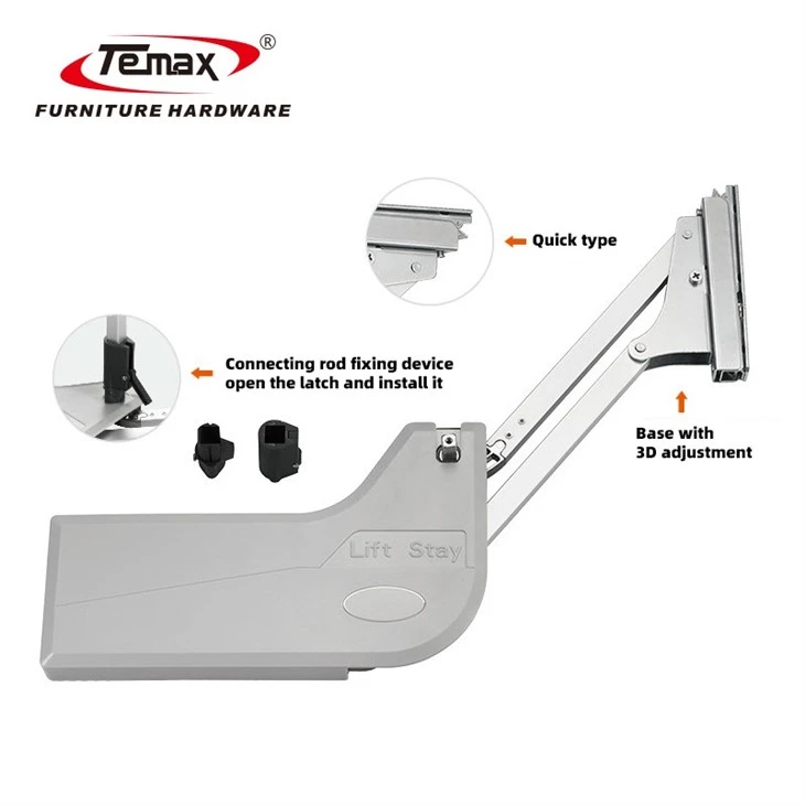 Temax vertical soft close lift up door support FS228